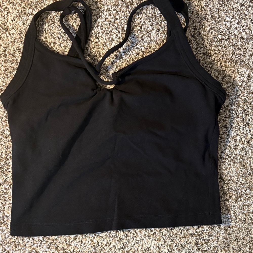 Athleta Black Activewear Top